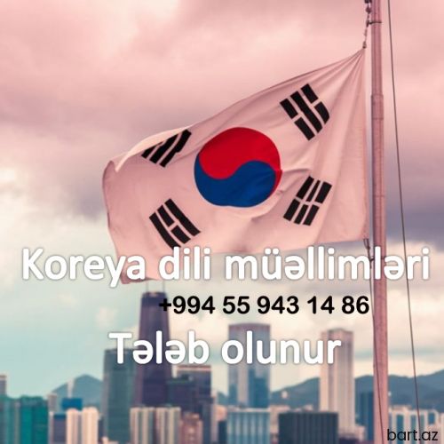 Koreya Dili Müəlliməsi axtarırıq