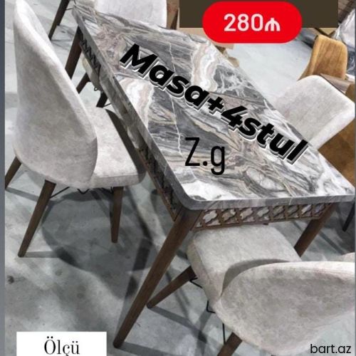 Stol stul dəsti kuxna üçün