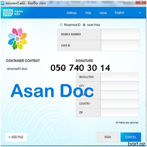 Asandoc proqramının quraşdırılması