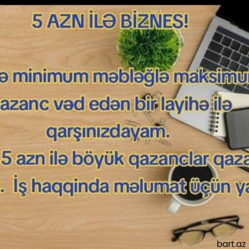 Xanimlar ucun evden is imkani 