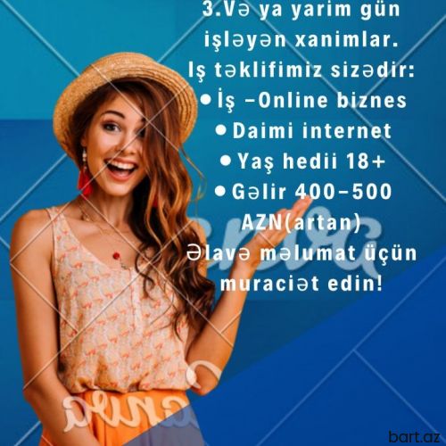 Xanımlar üçün evdən is 