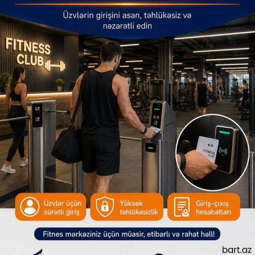 Fitness turniket sistemi 055 895 69 96 