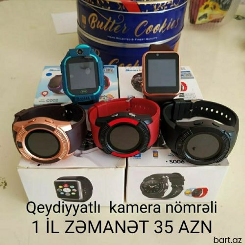 Qeydiyyatlı nömrə gedən telefon smart saat 