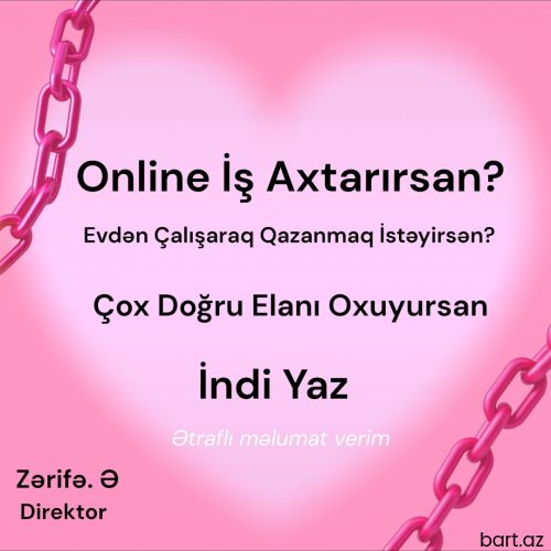 Xanımlar Üçün İş Online 