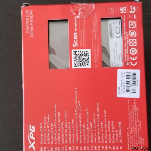 Ram d30 ddr 4 dual  CL 16