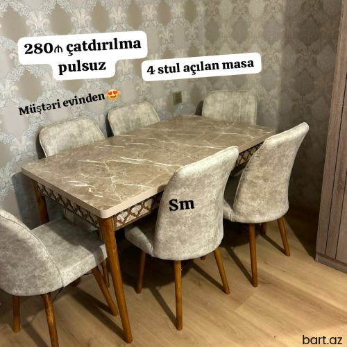 Stol stul dəsti kuxna üçün
