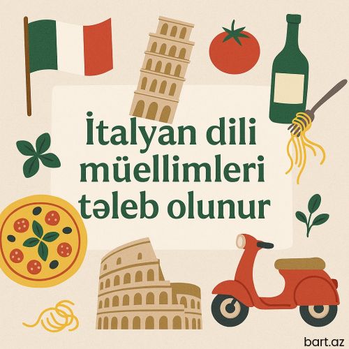 İtalyan dili müəllimləri tələb olunur