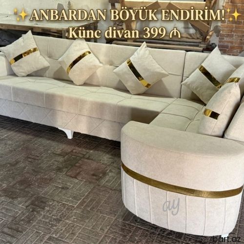 Künc divan sifarişlə hazırlanır 