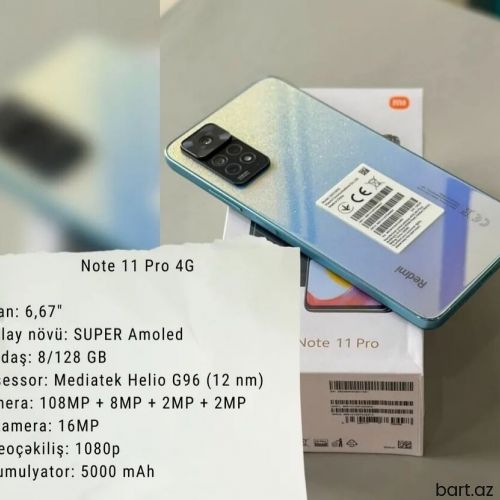 Xiaomi 11T Pro, 128 GB, rəng - Mavi