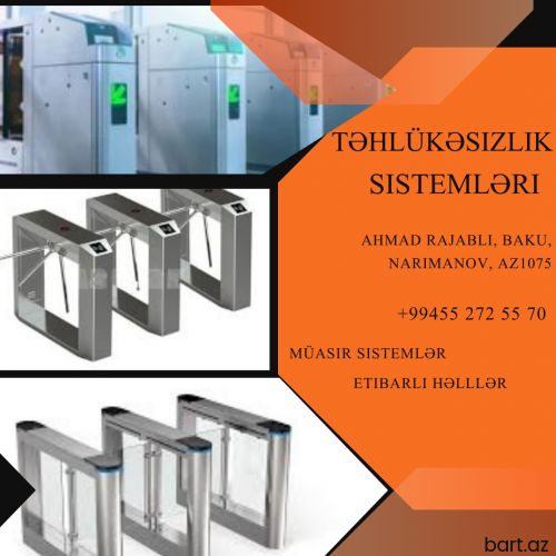 Turniket sistemlərinin satışı və quraşdırılması 