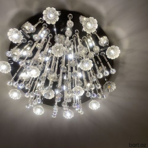 Çılçıraq, 10 və daha çox lampa, Xrustal
