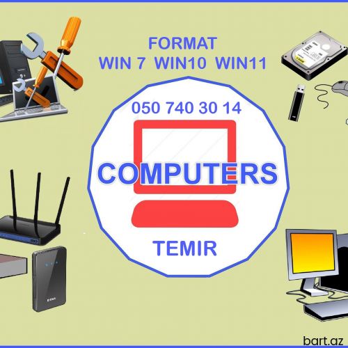 Proyektor, Printer, Komputer nodbuklarin təmiri 