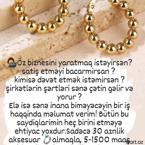 Satış və dəvət etmədən səndə qazan