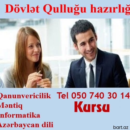 Dovlet qulluguna hazirliq 