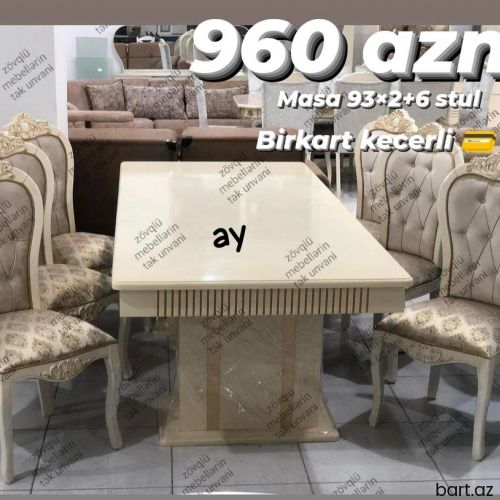 Masa ve oturacaqlar