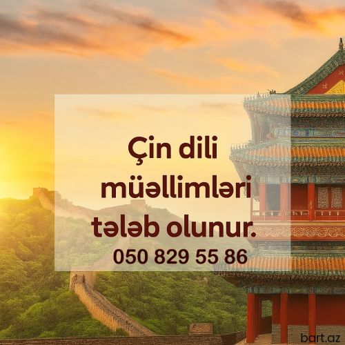 Çin dili müəllimi tələb olunur sərbəst iş qrafiki