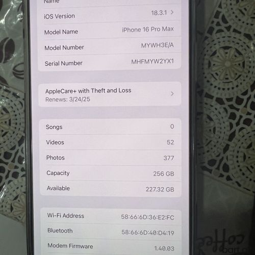 IPhone 16 Pro Max