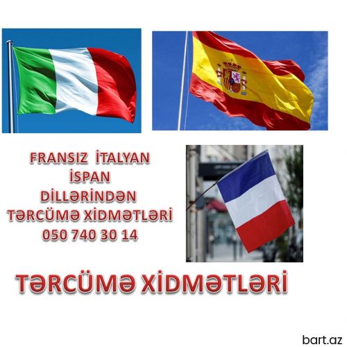 İspan İtalyan Fransız Rus dillərindən tərcümə
