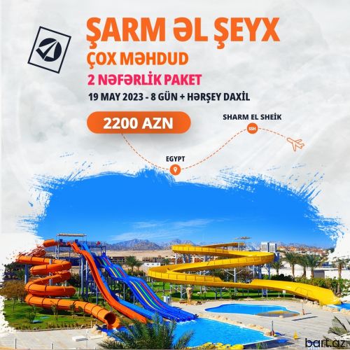 2 Nəfərlik Şarm Əl Şeyx Tur Paketləri