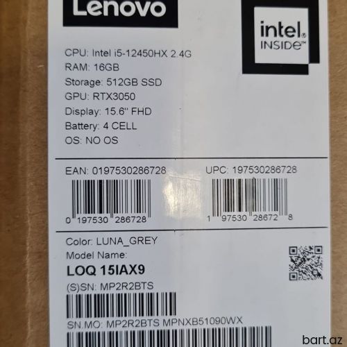 Yeni Lenovo LOQ, 15.6