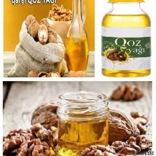 Soyuq Sıxım Qoz Yağı