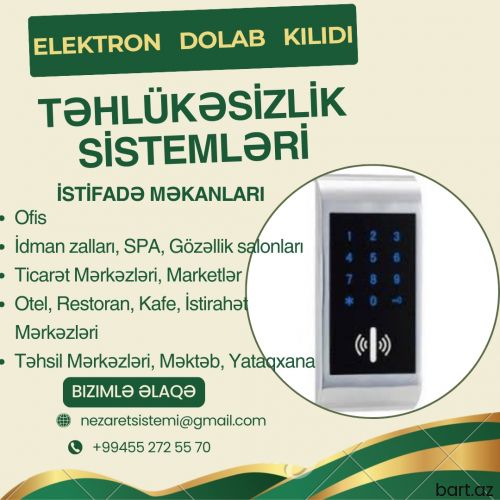 Elektron dolab kilidləri 055 272 55 70  