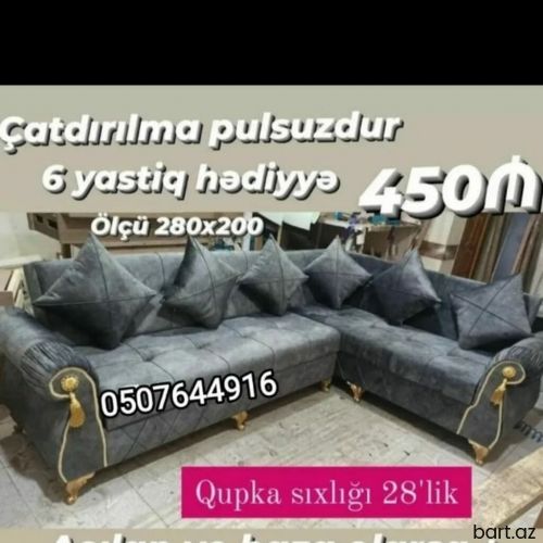 Künc divan, Qonaq otağı üçün, Parça, Bazalı
