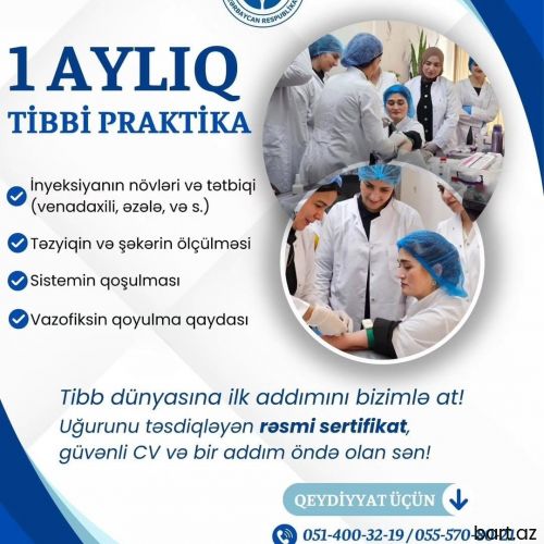 1 Aylıq Tibbi Praktika kursu