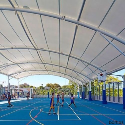 Membranla stadionun örtülməsi