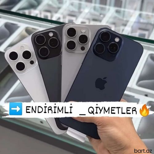 IPhone 15 Pro Max, 256 GB, Ağ, Zəmanət, Face ID