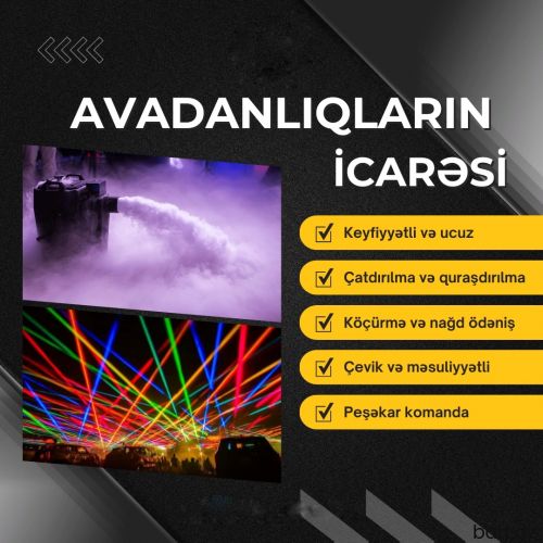 Səhnə Avadanlıqlarının İcarəsi