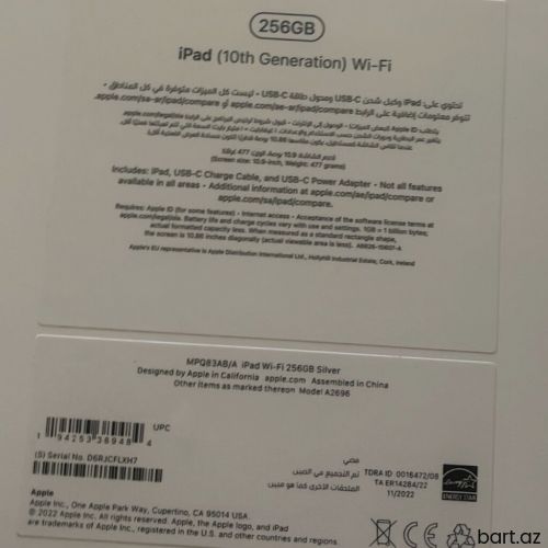 IPad 10.9-inch (10 Gen) 256GB Wi-Fi - Silver