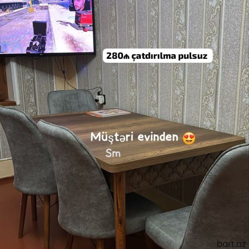 Stol stul dəsti kuxna üçün
