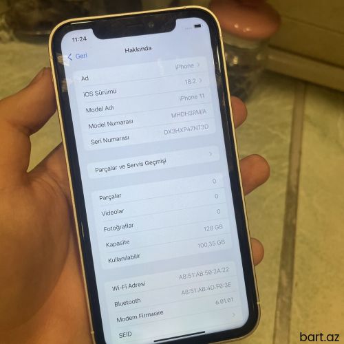 IPhone 11, 128 GB, Ağ