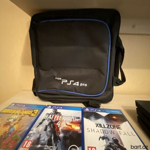 Ps4 Pro, + 2 joystick, + 6 oyun,
