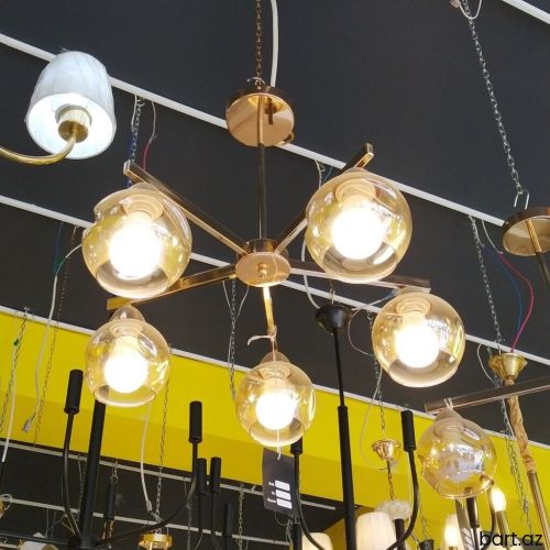 Çılçıraq, 6 lampa, Metal