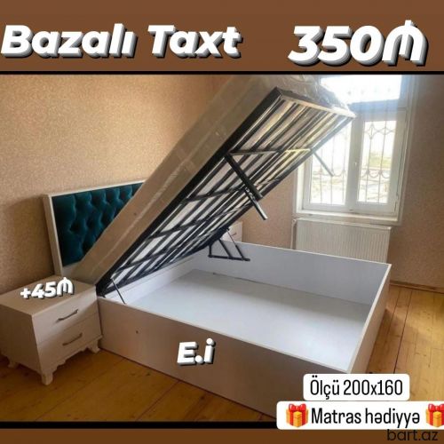 Taxt ikinəfərlik yataq 