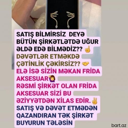 Aksesuar biznesi.Yeni layihə 