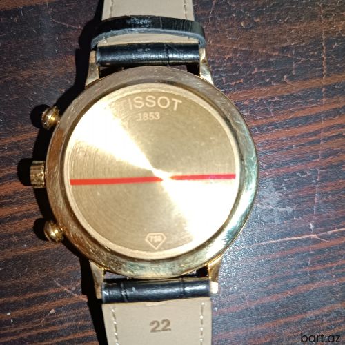 Orijinal Tissot 750 əyyar qızıl saat