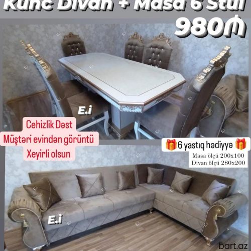 Divan ve stol stul desti 