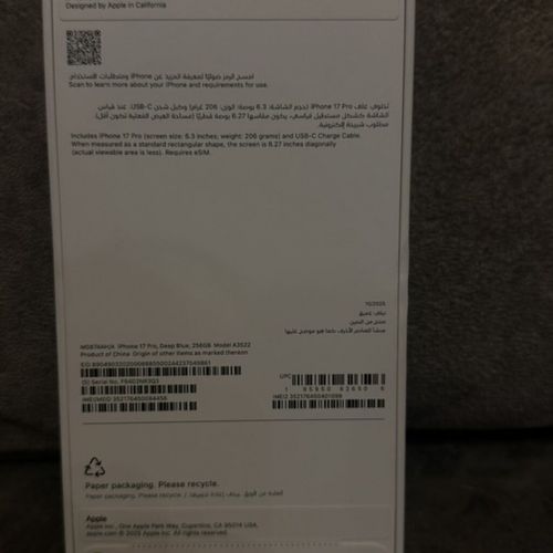 Apple iPhone 17 Pro –