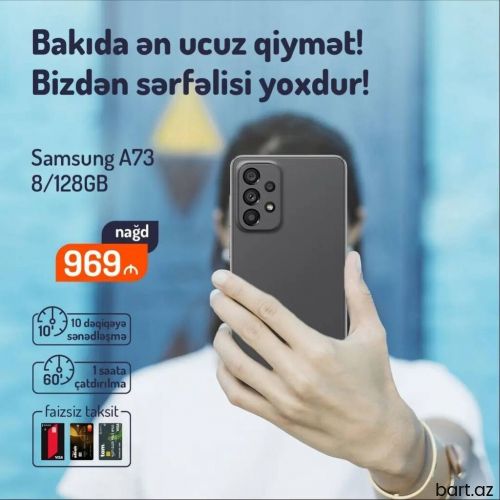 Samsung Galaxy A73 | 128 GB | rəng - Boz