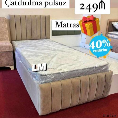 Çarpayı tək nəfərlik yataq 