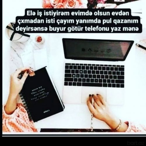 Menicir  xanimlar teleb olunur.