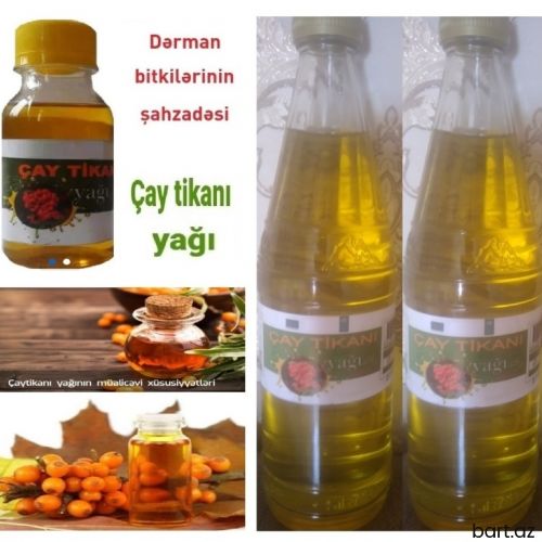 Təbii Soyuq Sıxım Çaytikanı Yağı