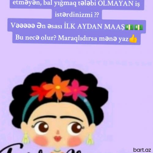 Xanimlar ucun evde  is