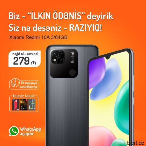 Xiaomi Redmi 10 | 64 GB | rəng - Göy | Zəmanət,