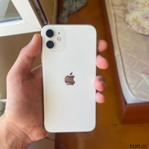 IPhone 11, 64 GB, Ağ, Zəmanət, Face ID