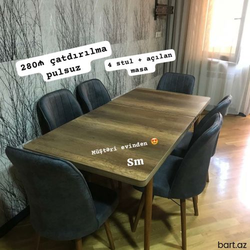 Stol stul dəsti kuxna üçün
