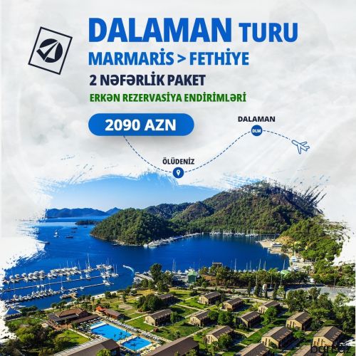 Dalaman bölgələrinə 2 Nəfərlik Turlar
